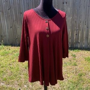 STAR VIXON Plus 3/4 Length Shirt 1X